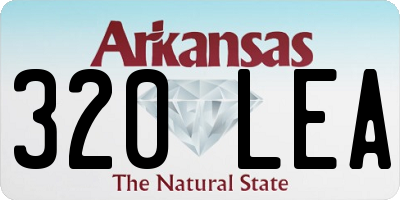 AR license plate 320LEA