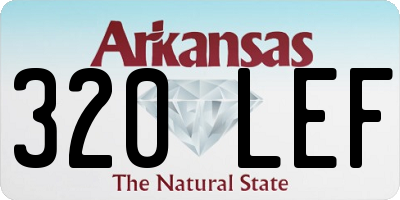 AR license plate 320LEF