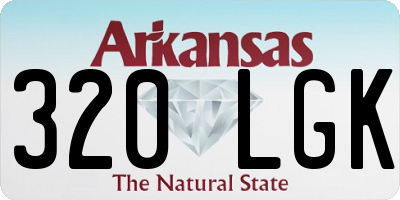 AR license plate 320LGK