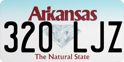 AR license plate 320LJZ