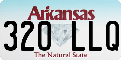 AR license plate 320LLQ