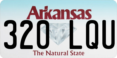 AR license plate 320LQU