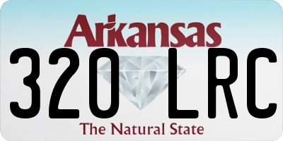 AR license plate 320LRC
