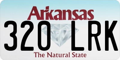 AR license plate 320LRK