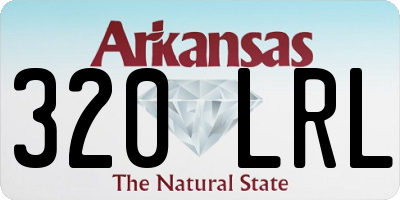 AR license plate 320LRL