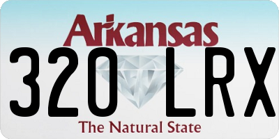 AR license plate 320LRX