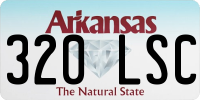 AR license plate 320LSC