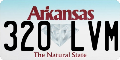 AR license plate 320LVM