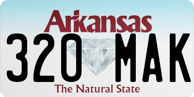 AR license plate 320MAK