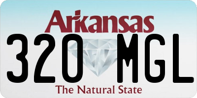 AR license plate 320MGL