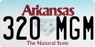 AR license plate 320MGM