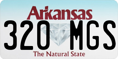 AR license plate 320MGS
