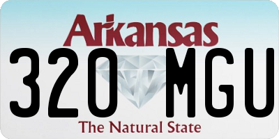 AR license plate 320MGU