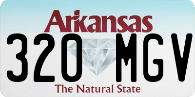AR license plate 320MGV