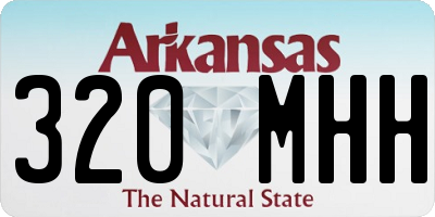 AR license plate 320MHH