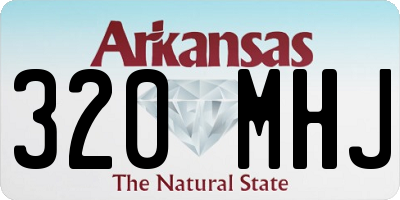 AR license plate 320MHJ