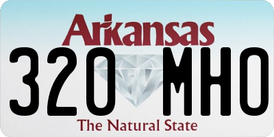 AR license plate 320MHO