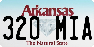 AR license plate 320MIA