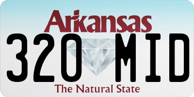 AR license plate 320MID