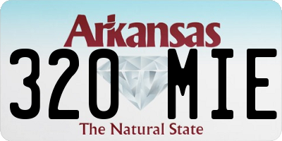 AR license plate 320MIE