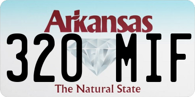 AR license plate 320MIF