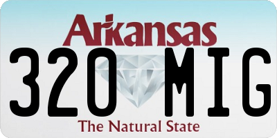 AR license plate 320MIG