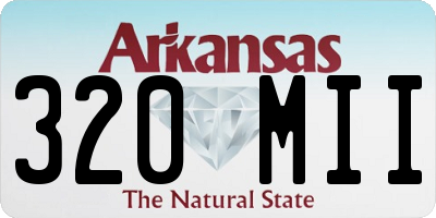 AR license plate 320MII
