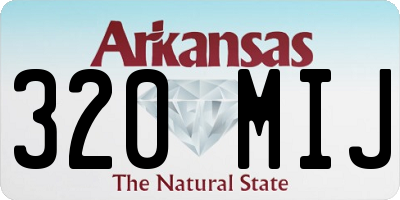 AR license plate 320MIJ