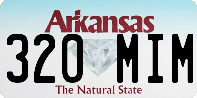AR license plate 320MIM