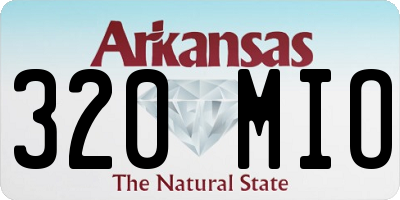 AR license plate 320MIO
