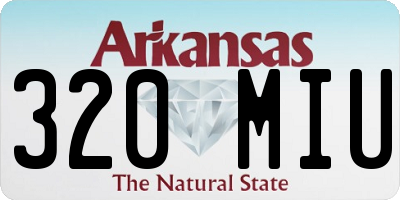 AR license plate 320MIU
