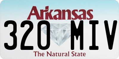 AR license plate 320MIV