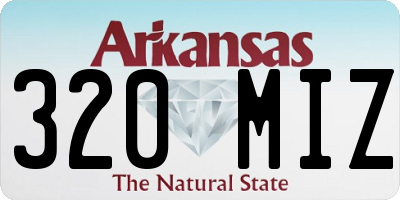 AR license plate 320MIZ