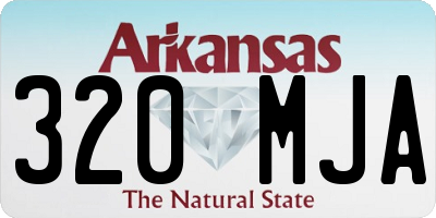 AR license plate 320MJA