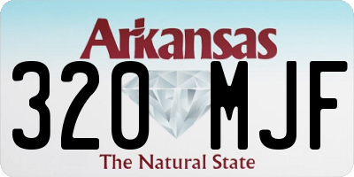 AR license plate 320MJF