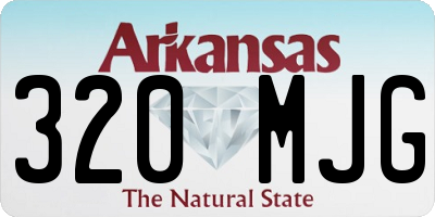AR license plate 320MJG