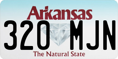 AR license plate 320MJN