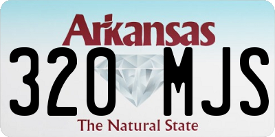 AR license plate 320MJS
