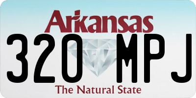 AR license plate 320MPJ