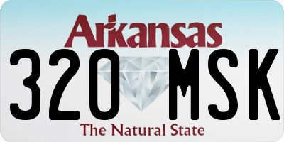 AR license plate 320MSK