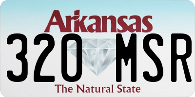 AR license plate 320MSR