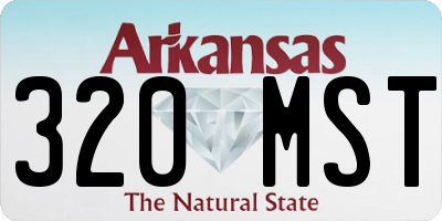 AR license plate 320MST
