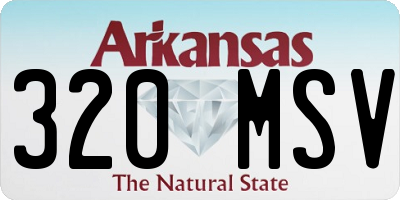 AR license plate 320MSV
