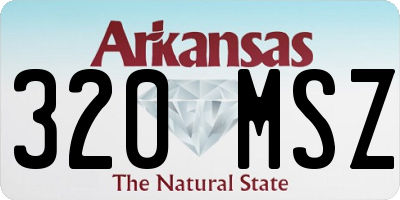AR license plate 320MSZ