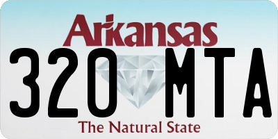 AR license plate 320MTA