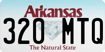 AR license plate 320MTQ