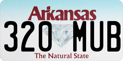 AR license plate 320MUB