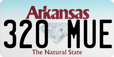 AR license plate 320MUE
