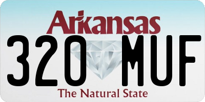 AR license plate 320MUF