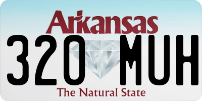 AR license plate 320MUH